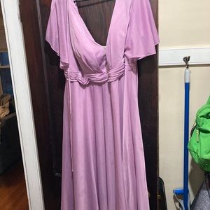 Azazie wisteria bridesmaid dress